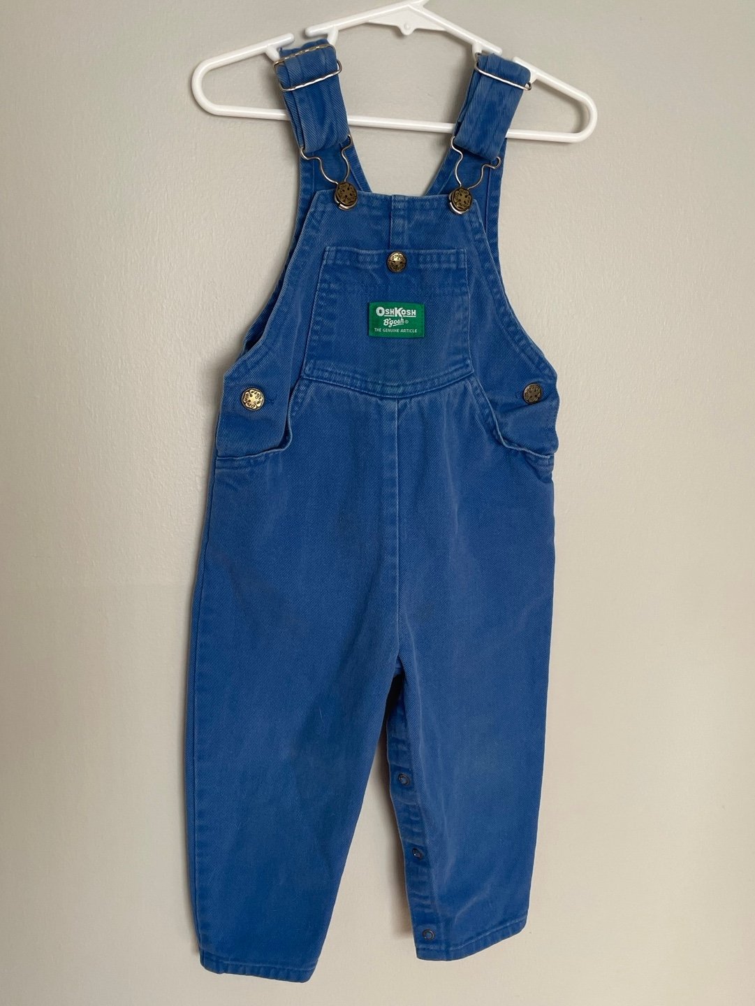 Vintage Oshkosh Solid Blue Overalls