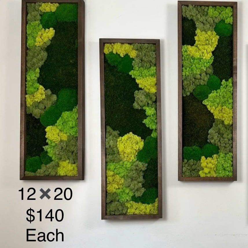 Moss wall art
