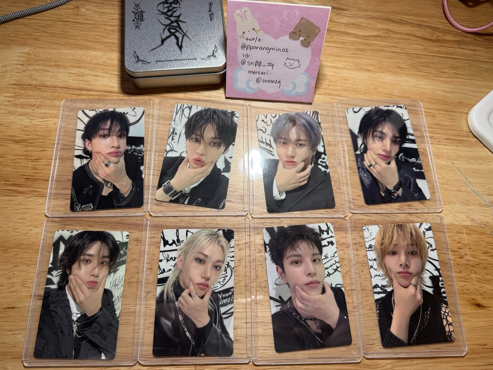 Stray Kids Dominate MD Official JYP Shop POB Photocard - OT8 Set