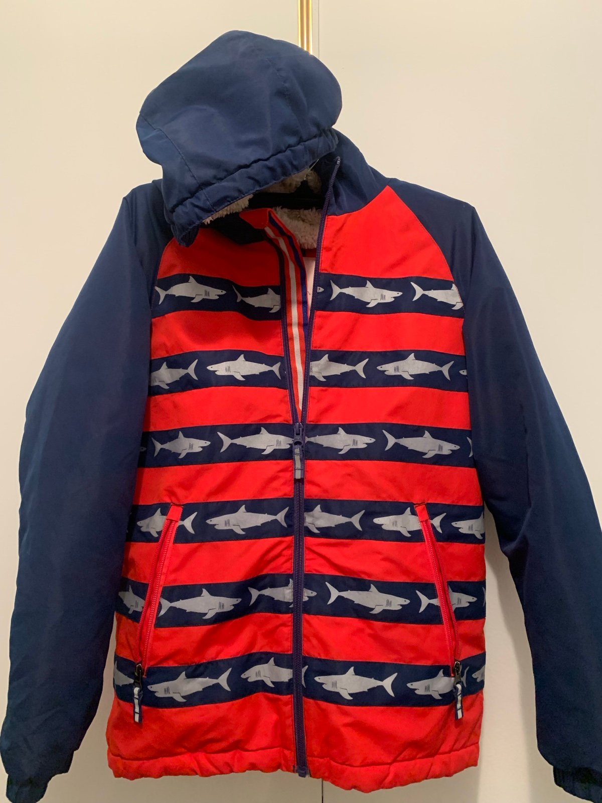 EUC! Mini Boden kid Sherpa lined parka