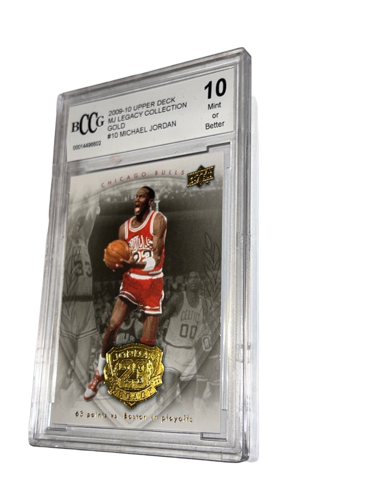 2009-10 Upper Deck - Michael Jordan MJ Legacy Collection GOLD #10 BCCG 10 GM!