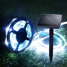 5m Solar 150 LED Strip Light Flexible Tape Lamp Outdoor Garden Decor Lights