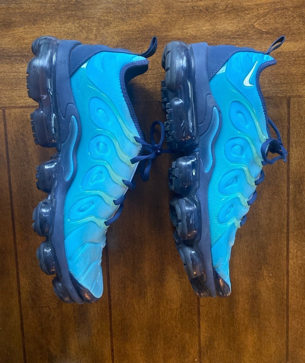 Nike Air Vapormax Plus Light Current Blue/White 924453-407 Men's Size 12 Medium