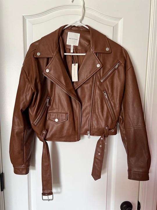 Anthropologie Faux Leather Jacket