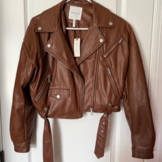 Anthropologie Faux Leather Jacket