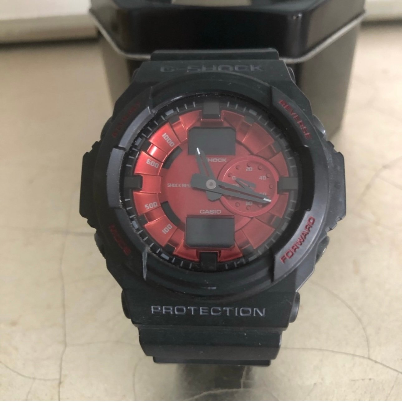 G Shock Casio 5255 Watch GA-150MF Black With Red Dial