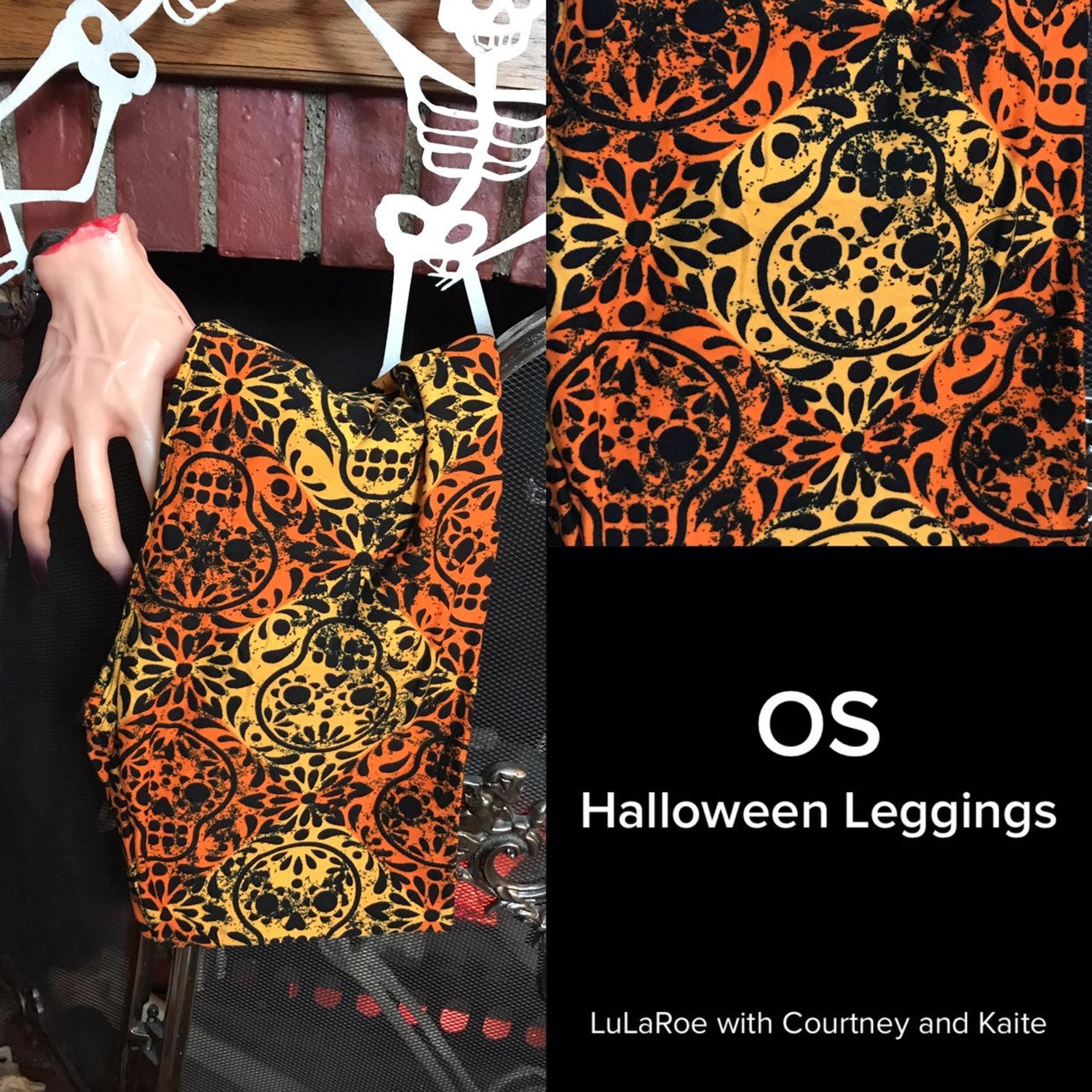 LuLRoe Halloween 2020 OS Leggings Orange