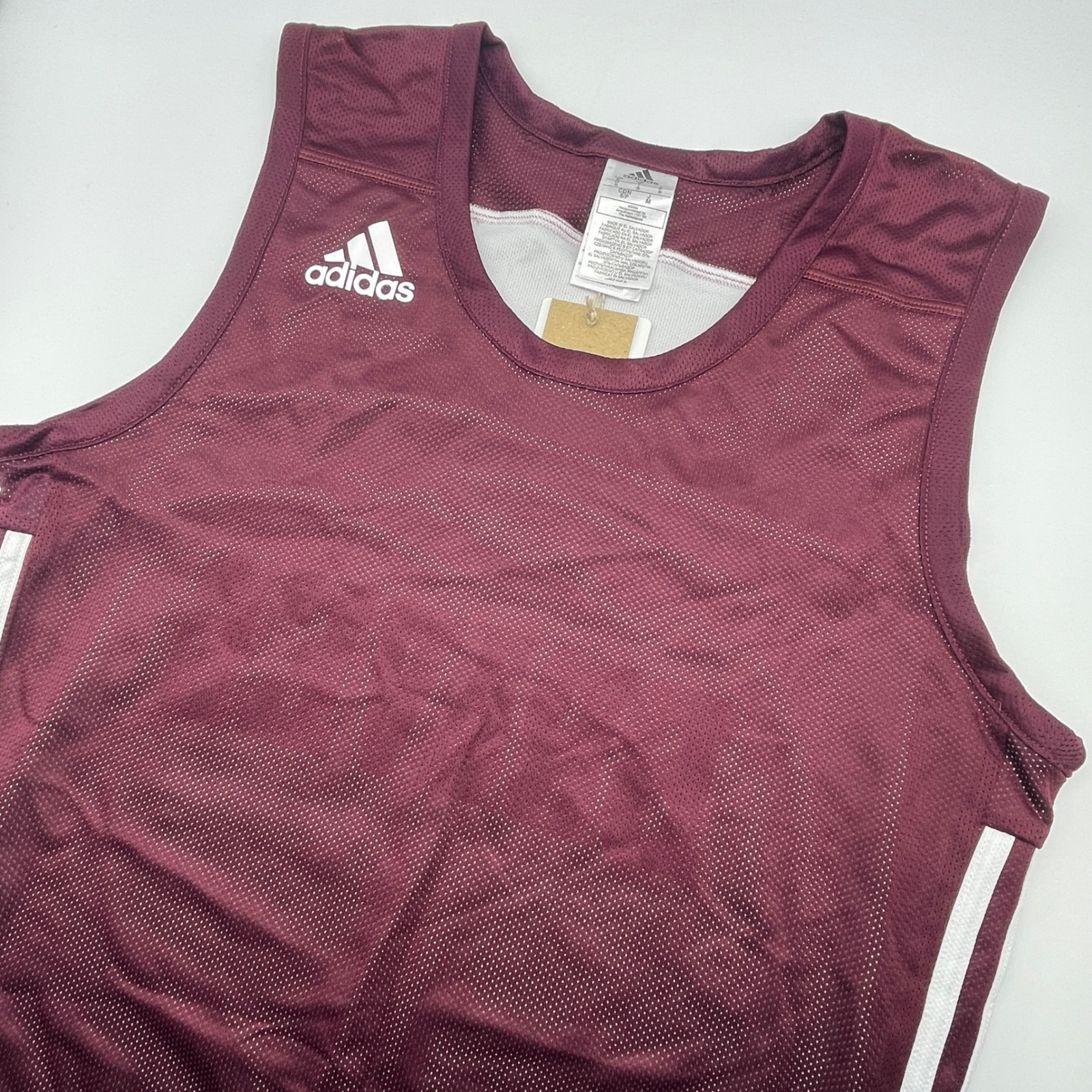 Braves Adidas Tank Adult Small Maroon White 3G Spee Reversible Jersey Sports