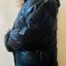 BENETTON Frost Research Dept. Down & Feather Long Black Pufffer Jacket - Large