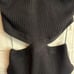 ZARA CUTOUT RIBBED BLACK SLEEVELESS BODYSUIT NEW LARGE