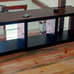 NEW Modern TV Stand with LED Lights for TVs up to 65 inch with Glass Shelves