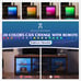 NEW Modern TV Stand with LED Lights for TVs up to 65 inch with Glass Shelves