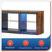 NEW Modern TV Stand with LED Lights for TVs up to 65 inch with Glass Shelves