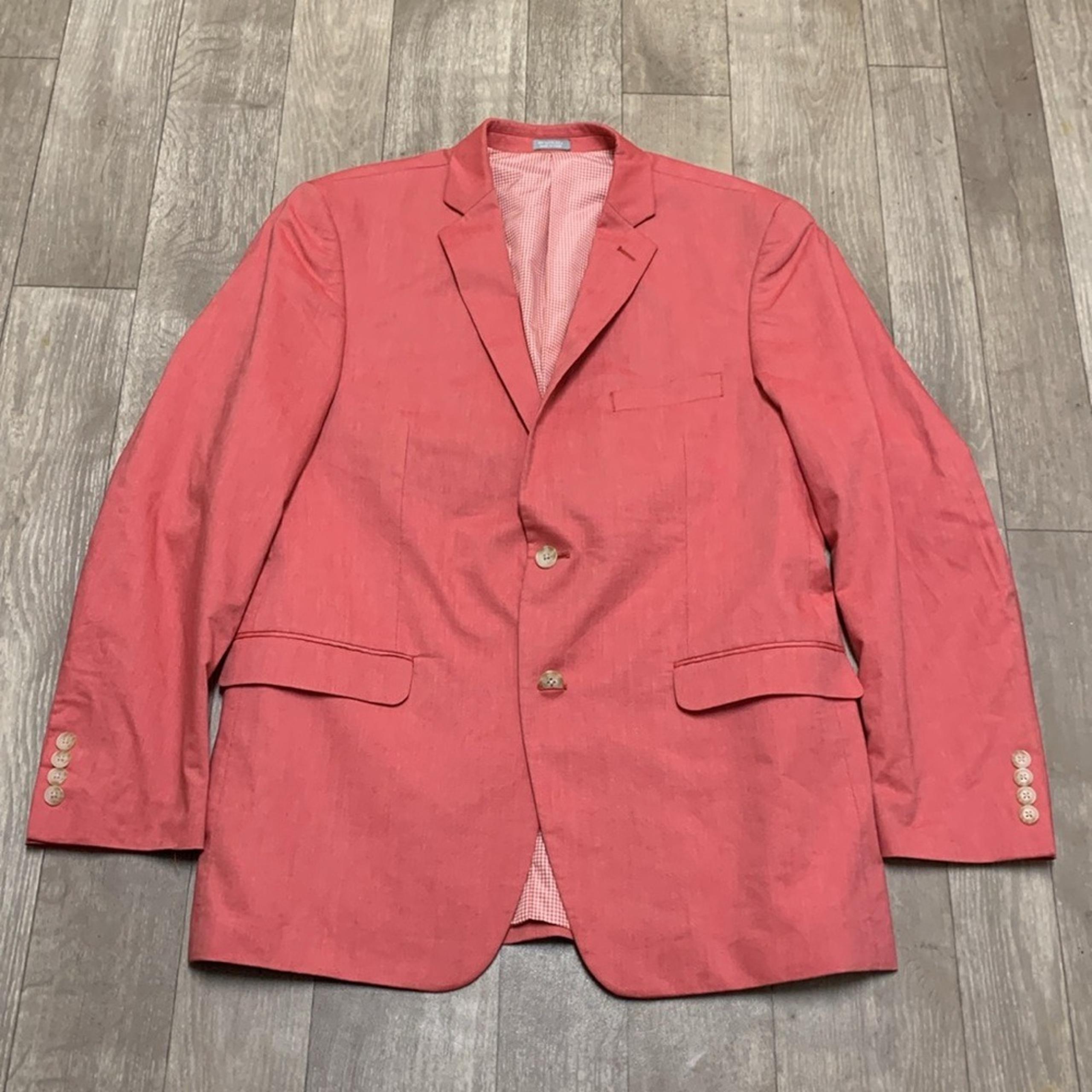 Mens Architect Pink 2 Button Business Casual Sports Coat Blazer Jacket