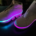 Kick Speed Roller Skate Wheels Shoes 2-in-1 Size 2.5 High Top Kids LED Lights
