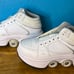 Kick Speed Roller Skate Wheels Shoes 2-in-1 Size 2.5 High Top Kids LED Lights