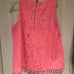Lilly Pulitzer Pink Sleeveless Blouse with Tassels Size XL