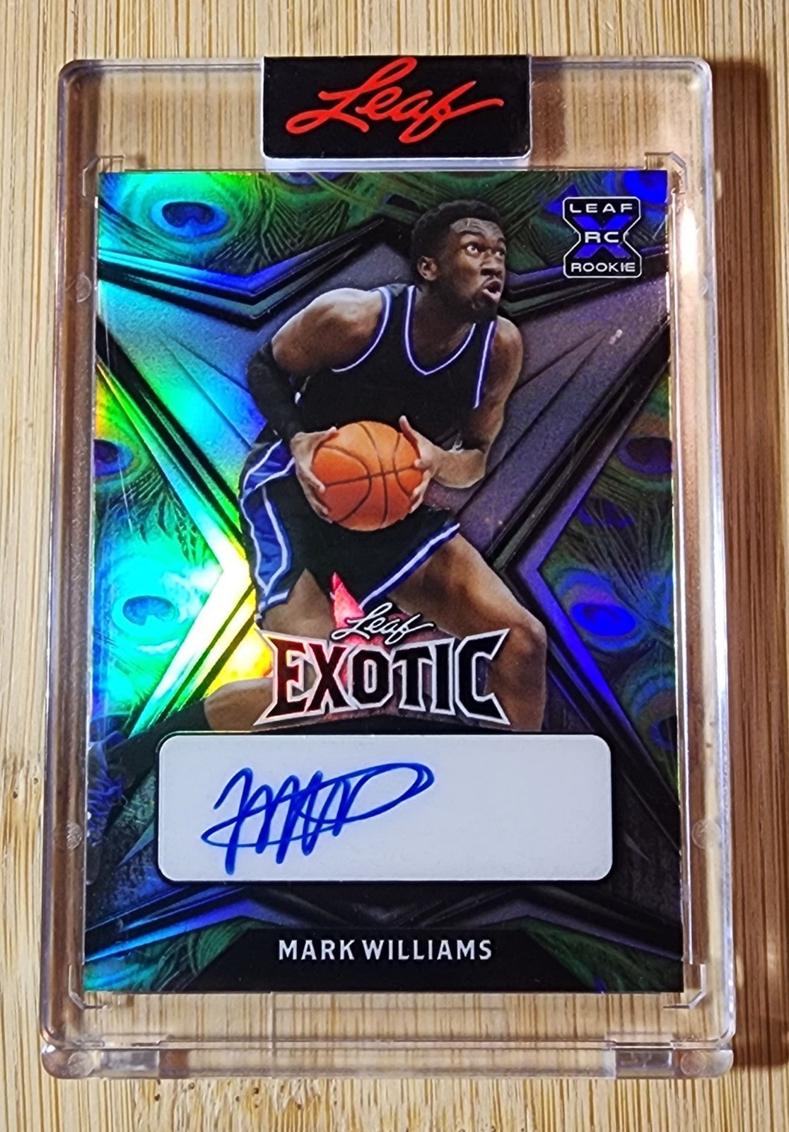 #1/7 - 2022 Leaf Exotic Metal Mark Williams Peacock Holo Star Rookie HORNETS