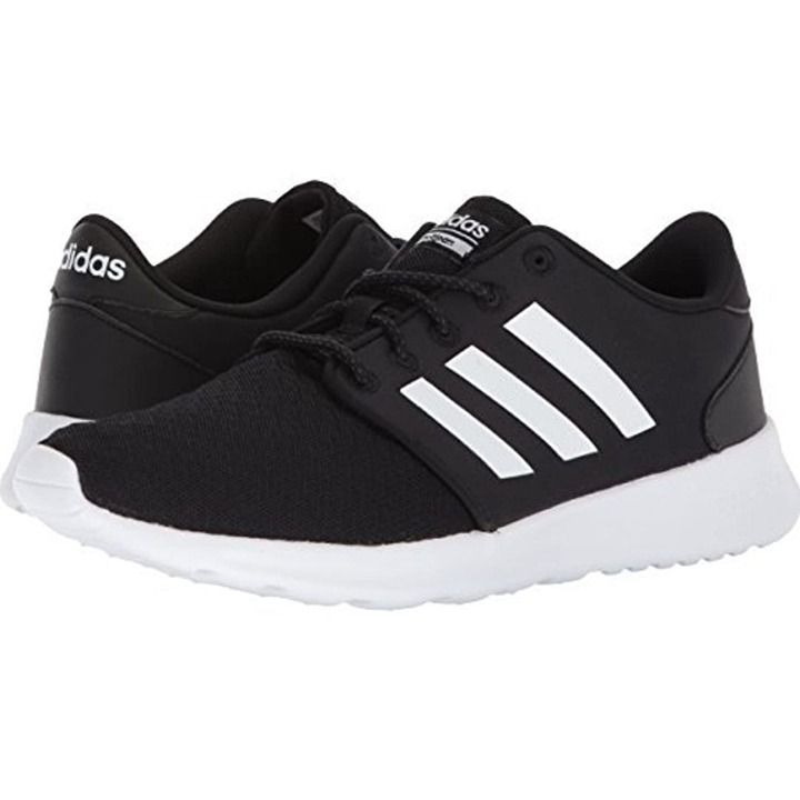 ADIDAS Women 7 Sneakers Cloud foam QT Racer Athleisure Black shoes Activewear