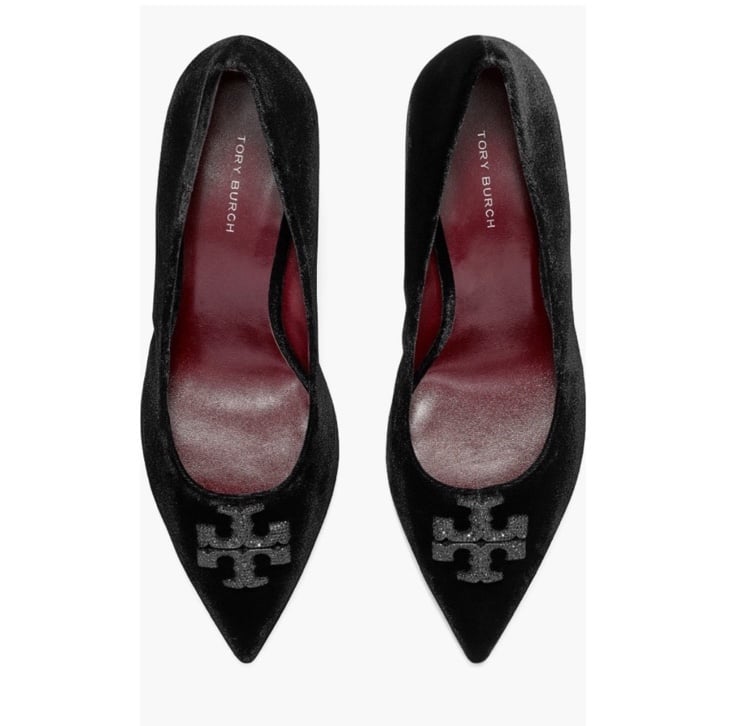 Tory Burch Pave pointed toe elegant black pumps Sz 10