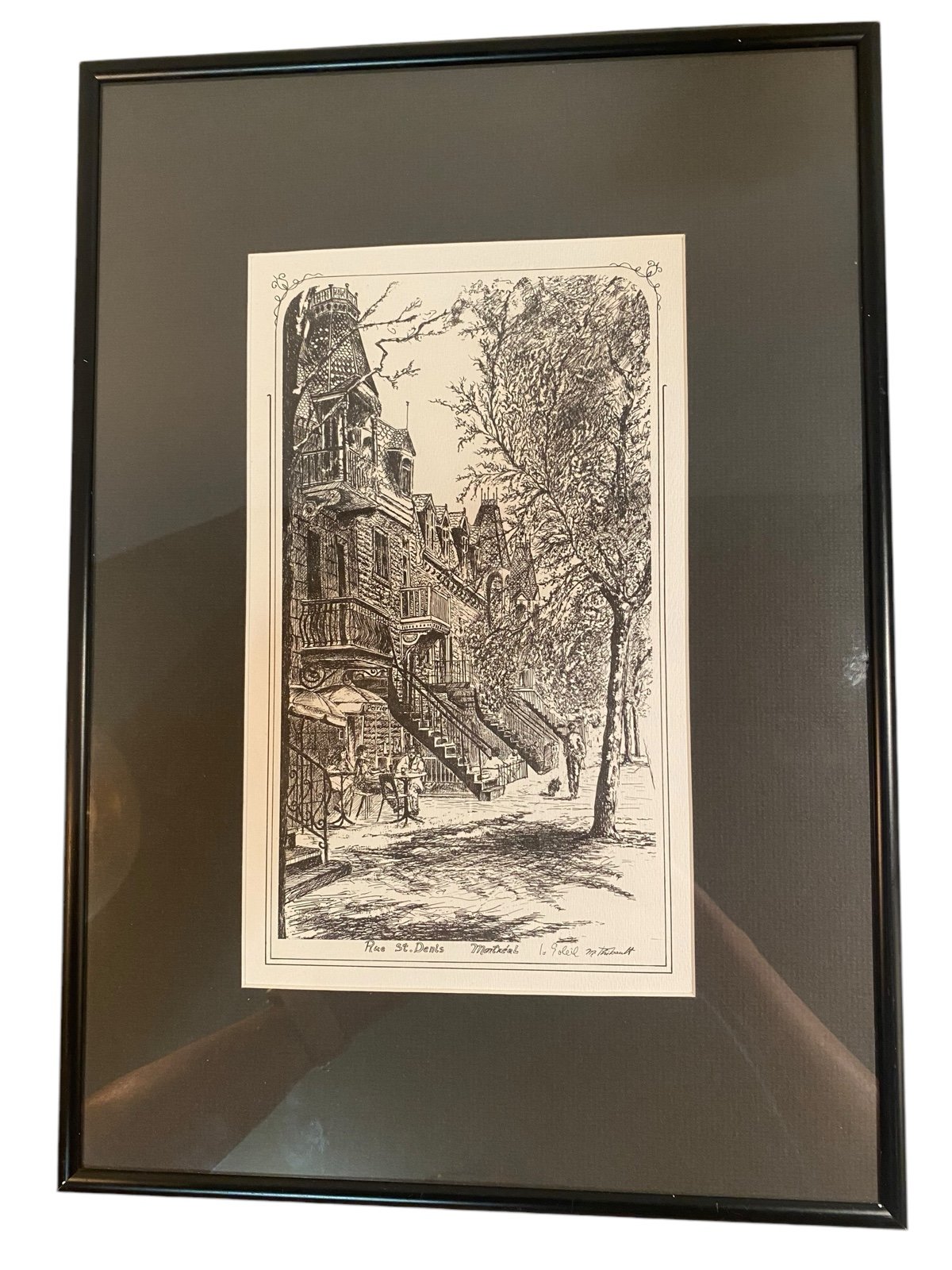M. Thibault Montreal’s Rue St. Amable Art Print