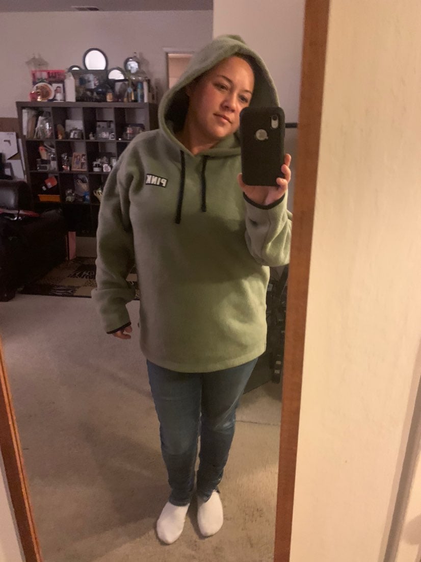 VS PINK Hooded fleece Large