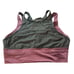 Lululemon Double Tap II Sports Bra Size 10 Womens Activewear Purple/Black