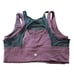 Lululemon Double Tap II Sports Bra Size 10 Womens Activewear Purple/Black