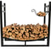 1. GO 3 Feet Indoor/Outdoor Heavy Duty Firewood Log Rack with wood Holder