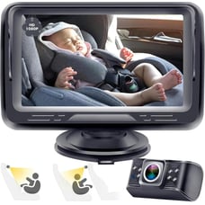 Baby Car Camera HD 1080P Baby Car Mirror 5 Mins Easy Installation Crystal Night