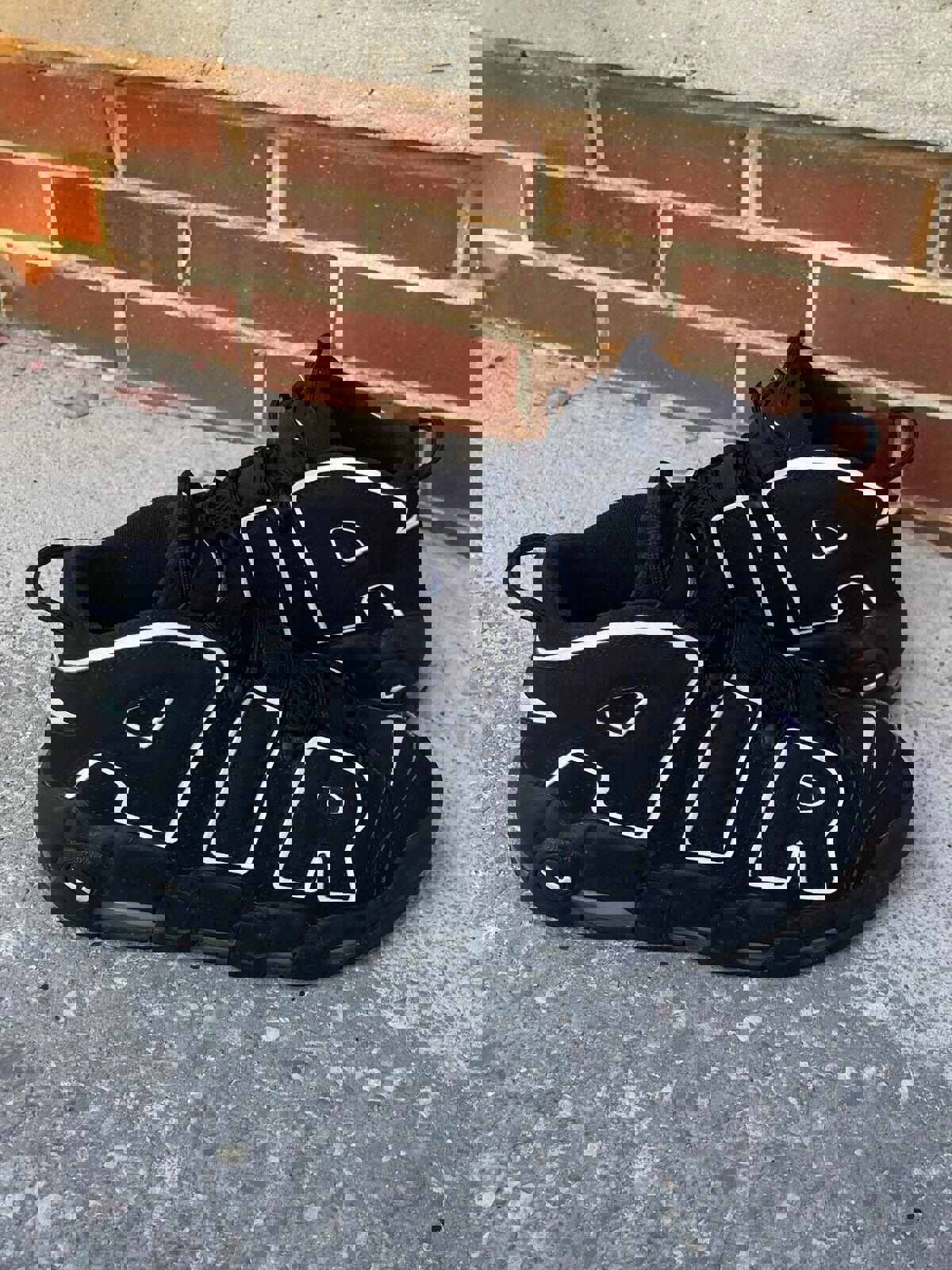 Size 11- Nike Air More Uptempo 2020 Black White