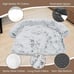 POOCH-LABS Dark Gray Washable Plush Dog Bed Sofa (90x80x20cm)