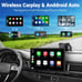 Wireless Apple Carplay Screen for Car 4K Dash Cam, 9 Portable Apple Carplay