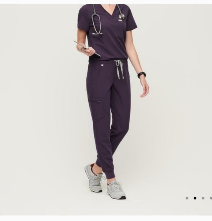 Figs LP purple shadow zamora joggers