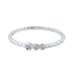 14K White Gold Diamond Wedding Band For Women in Size 7