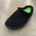 OOFOS OOcoozie Mule Cozy Black Slippers with Green Lining