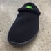 OOFOS OOcoozie Mule Cozy Black Slippers with Green Lining