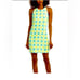 Sail To Sable STS Shift Dress Size Medium Sleeveless Yellow Lemon Green 2151748