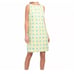Sail To Sable STS Shift Dress Size Medium Sleeveless Yellow Lemon Green 2151748