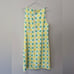 Sail To Sable STS Shift Dress Size Medium Sleeveless Yellow Lemon Green 2151748