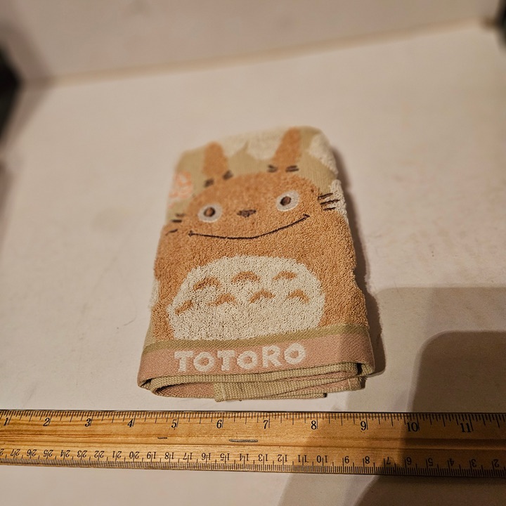 Totoro and Soot Sprite embroidered hand towel My Neighbor Totoro Studio Ghibli