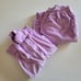 NWT Creaciones Maleja Ear Hooded Sweatshirt & Pants Pijama Set Glitter Size S