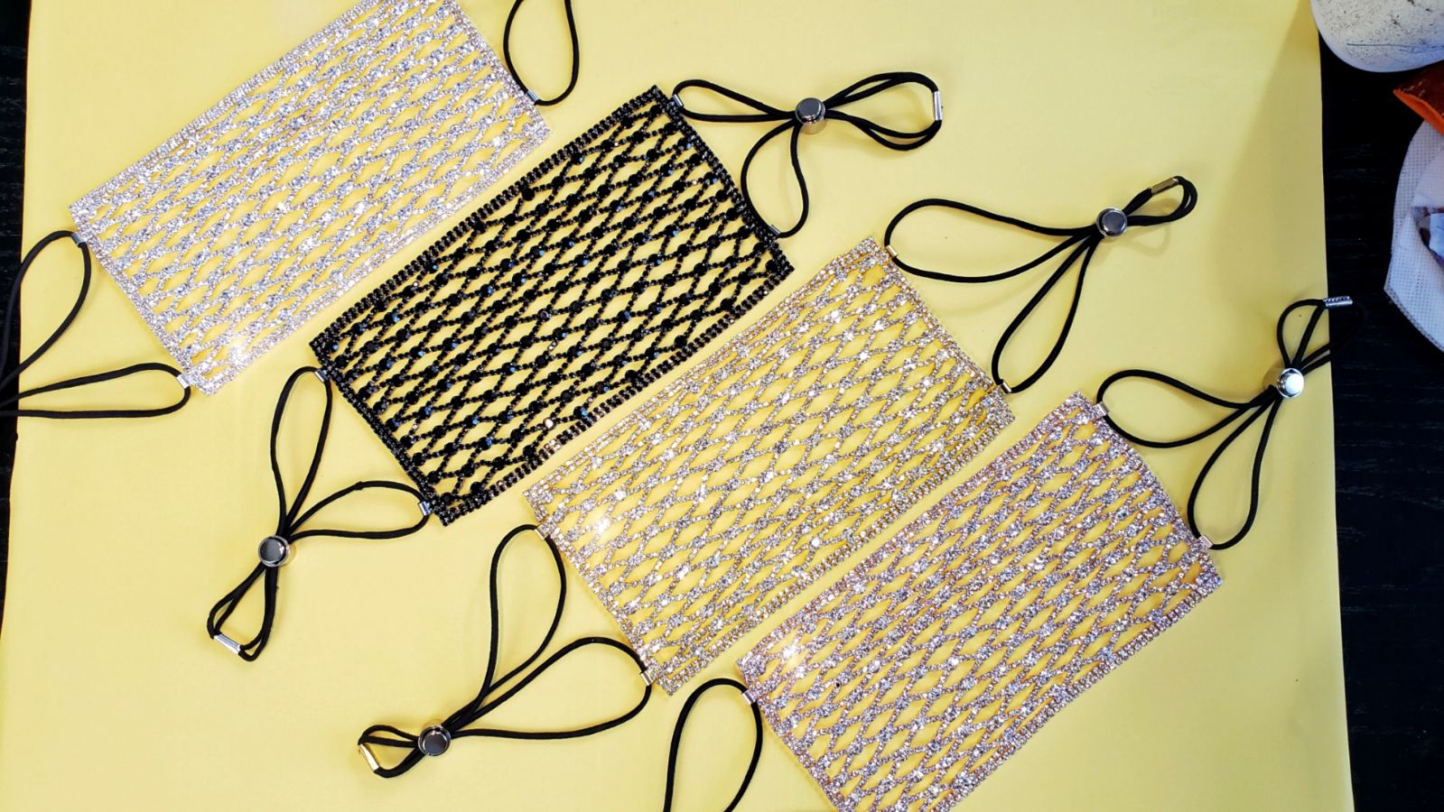 Rhinestone Face Mask - Bling Face Mask