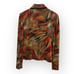 Vintage Joseph Ribkoff Size 6 Sequins Jacket Geometric Print Double Zipper Y2K