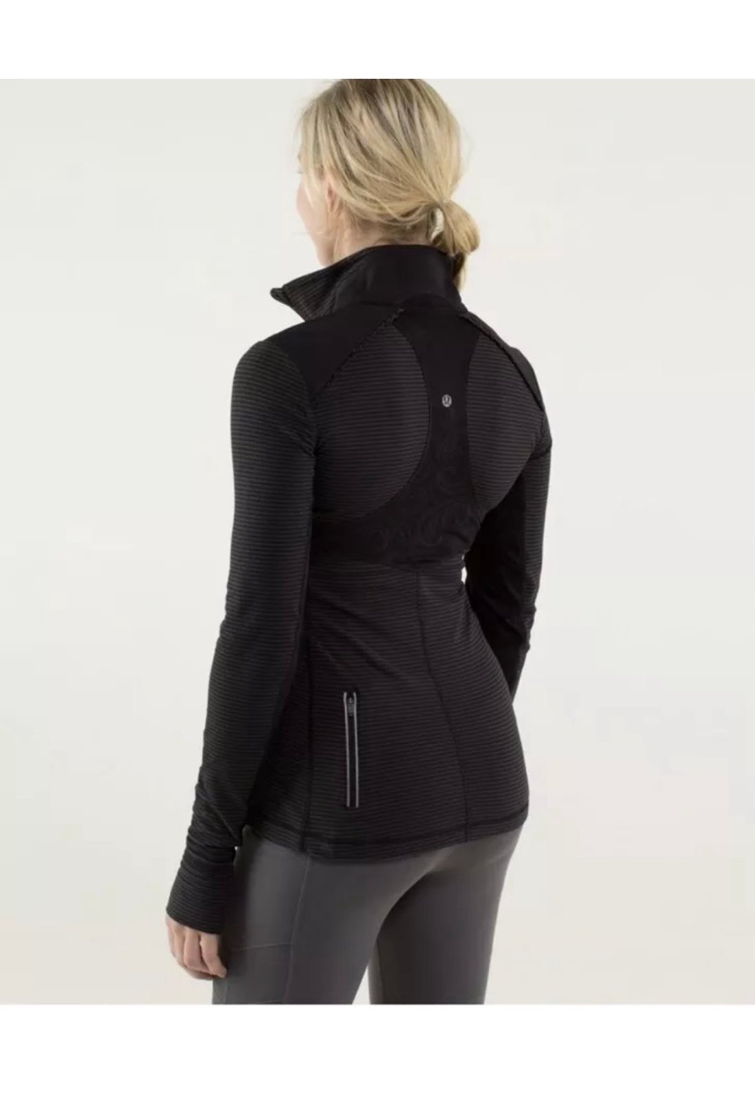 Lululemon Star Runner Pullover Hyper Stripe Black