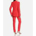 BCBGMAXAZRIA Andres Coral Red Collarless Plunge Blazer // XS
