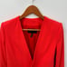 BCBGMAXAZRIA Andres Coral Red Collarless Plunge Blazer // XS
