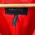 BCBGMAXAZRIA Andres Coral Red Collarless Plunge Blazer // XS
