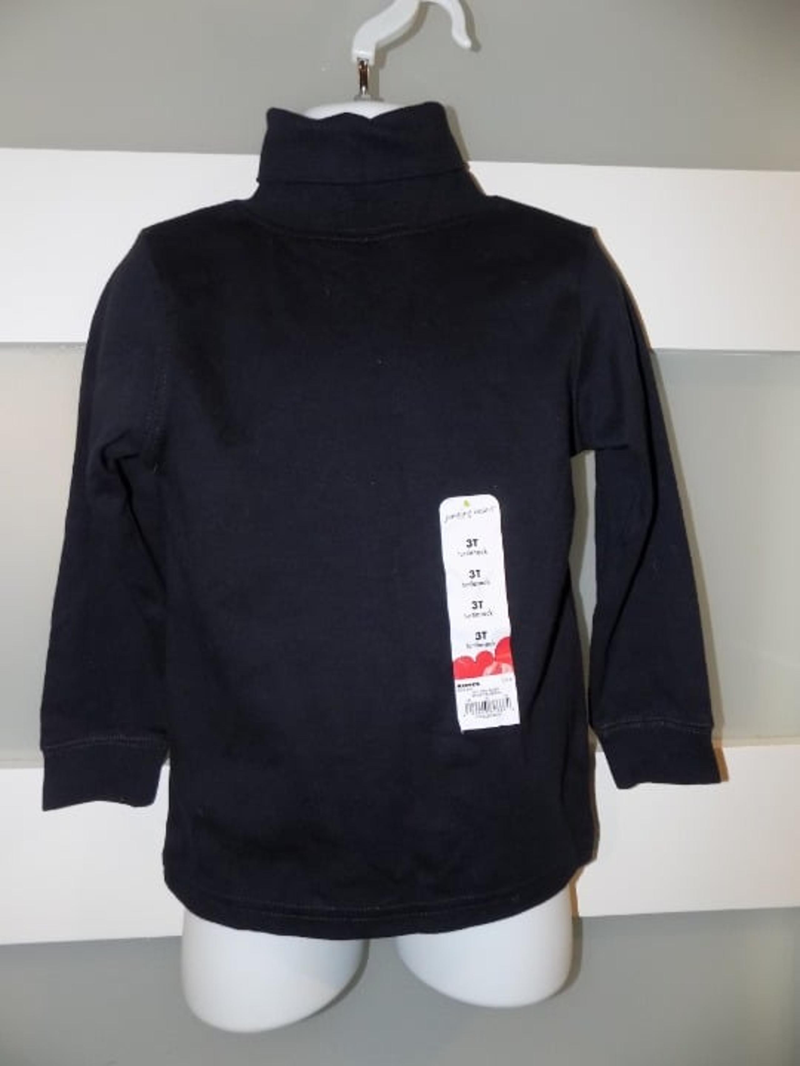 Jumping Beans Black Turtleneck Long Sleeve Shirt Size 3T Boy's NEW