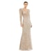 Mac Duggal NWT Gold Sequin Puff Sleeve Surplice Gown 5510 Size 6